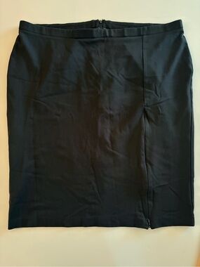 Lane Bryant Black Straight Pencil Skirt